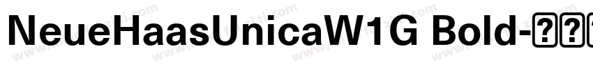 NeueHaasUnicaW1G Bold字体转换